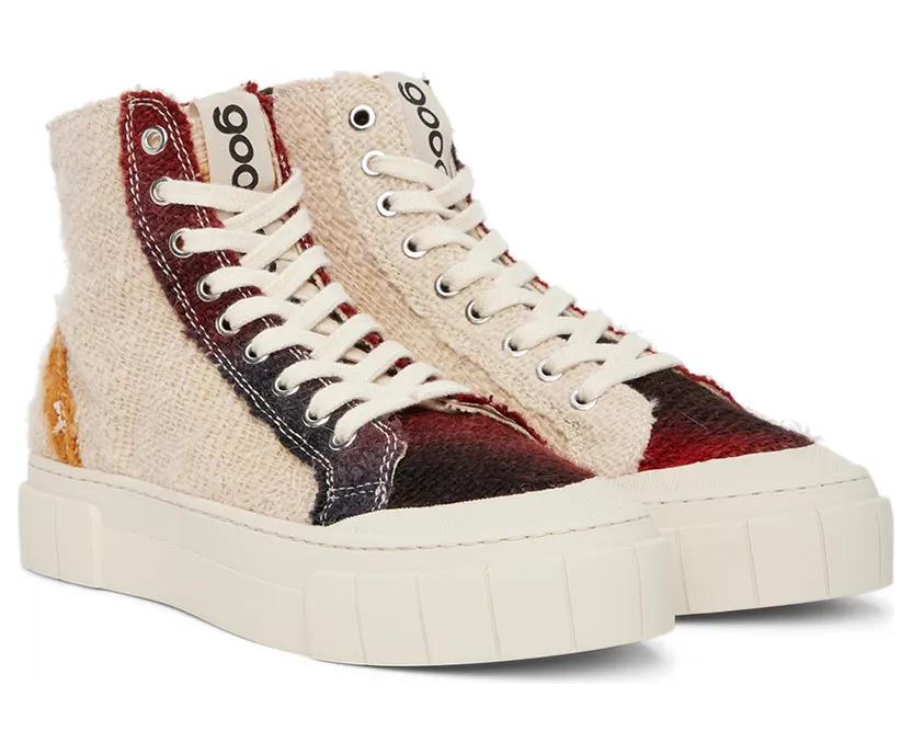 Good News Off-White & Burgundy Juice Sneakers (GNJUIC008) (4)