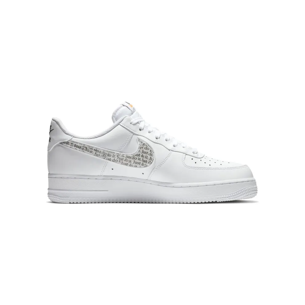 Nike Air Force 1 Low Just Do It Pack White White/White-Black-Total Orange (BQ5361-100)