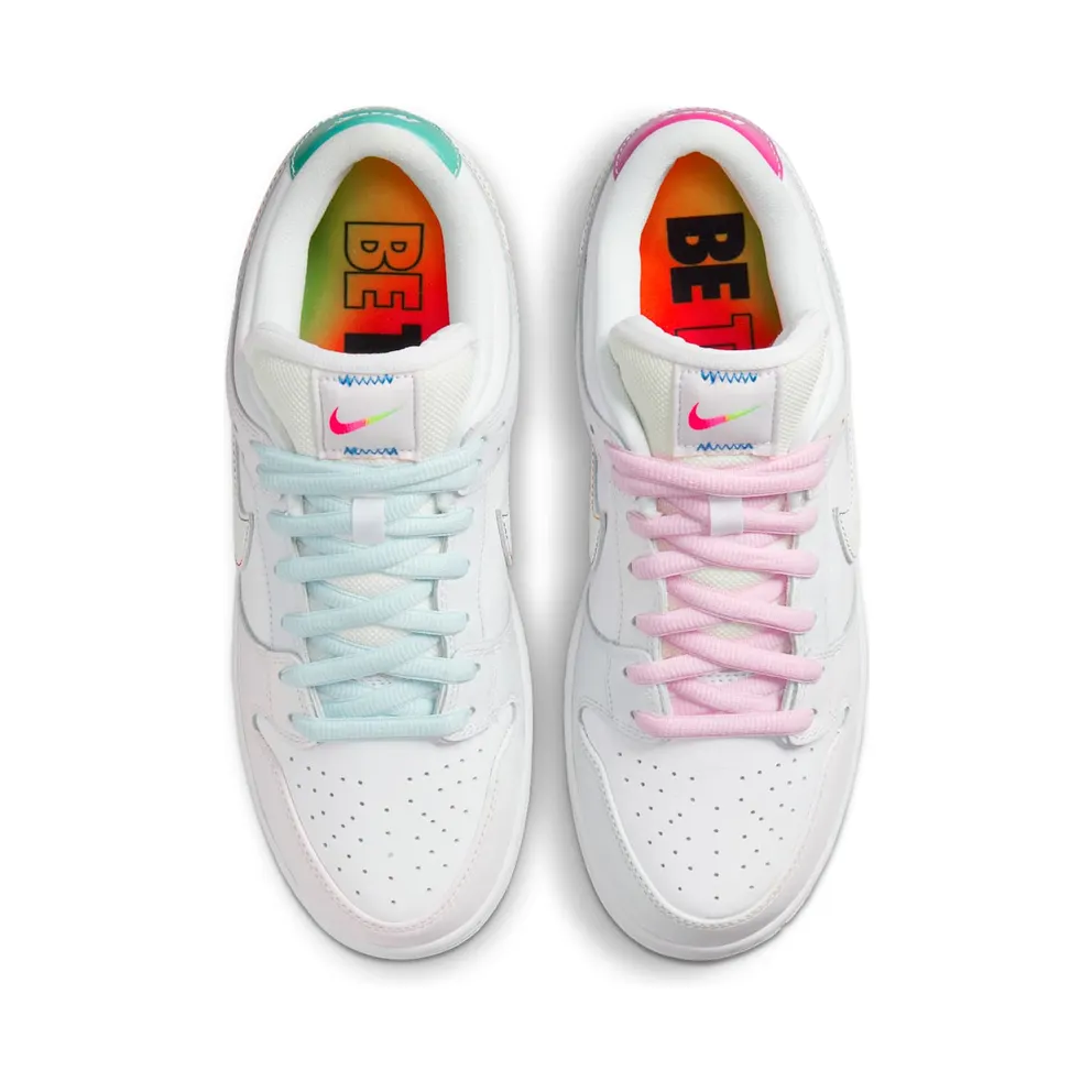 Nike SB Dunk Low Be True White – “White / Multi” (DR4876-100)