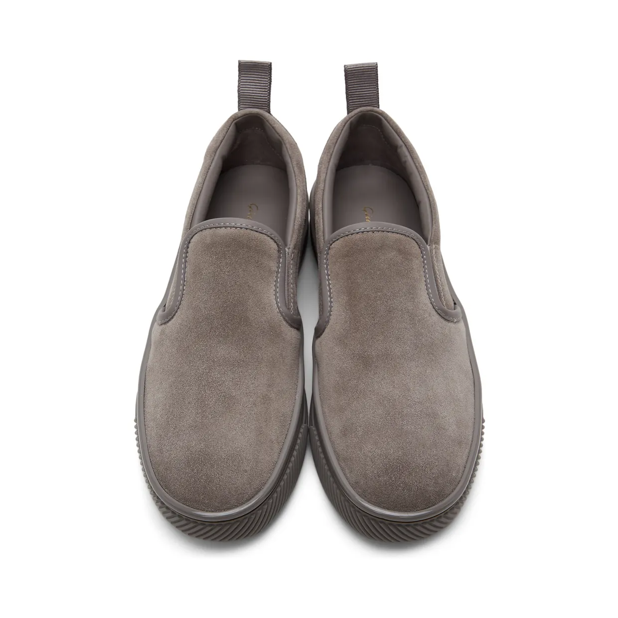 Gianvito Rossi Grey Suede Slip-On Sneakers (S25131-M1GRE-SUC) (5)