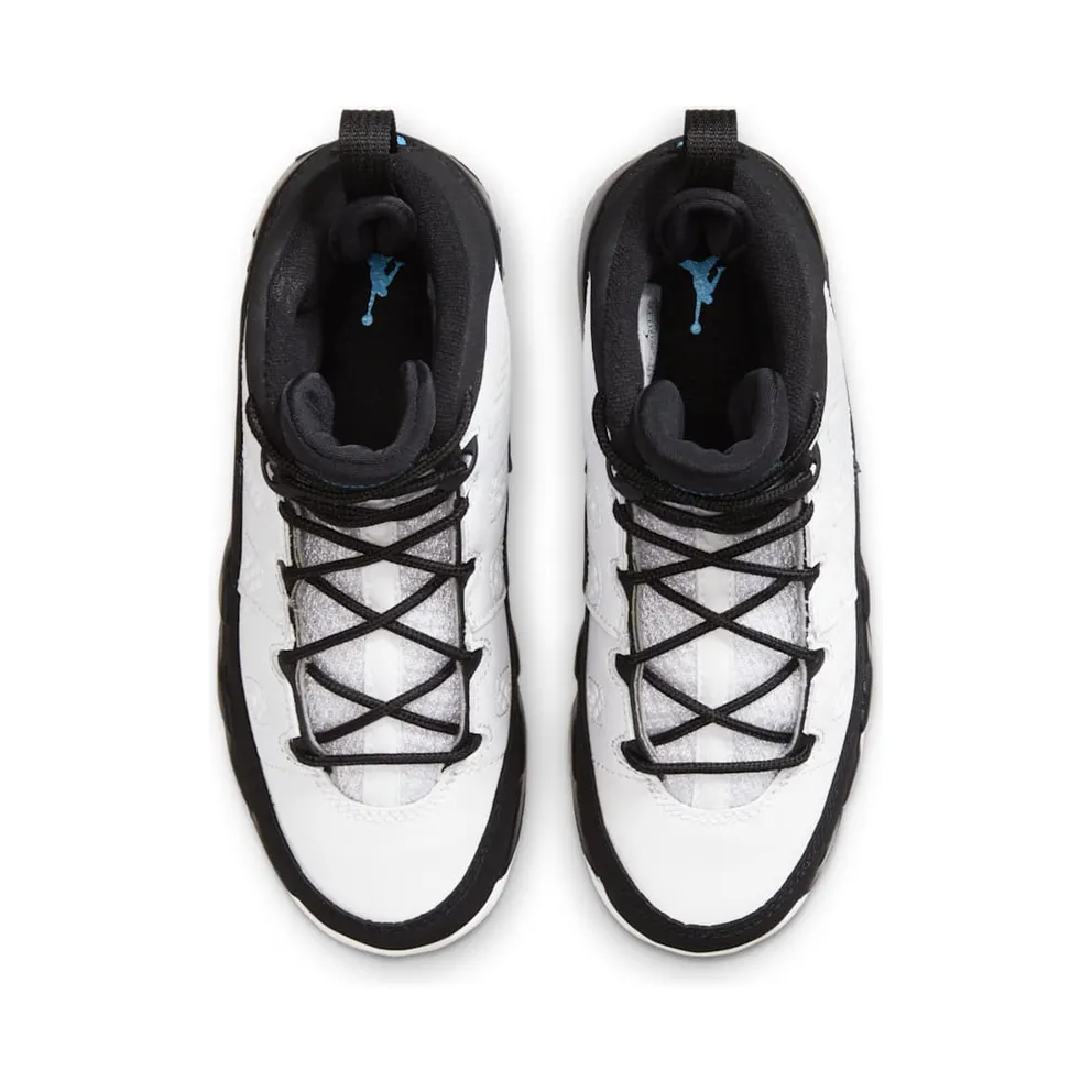 Jordan 9 Retro University Blue (PS) White/University Blue-Black (401811-140)