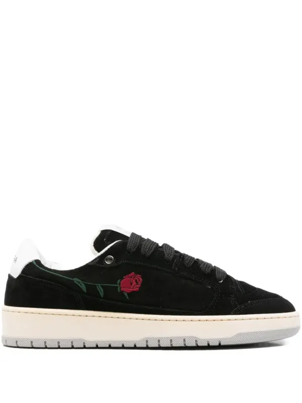 SANTHA with Embroidered roos – Black (YU04S2RSBK)