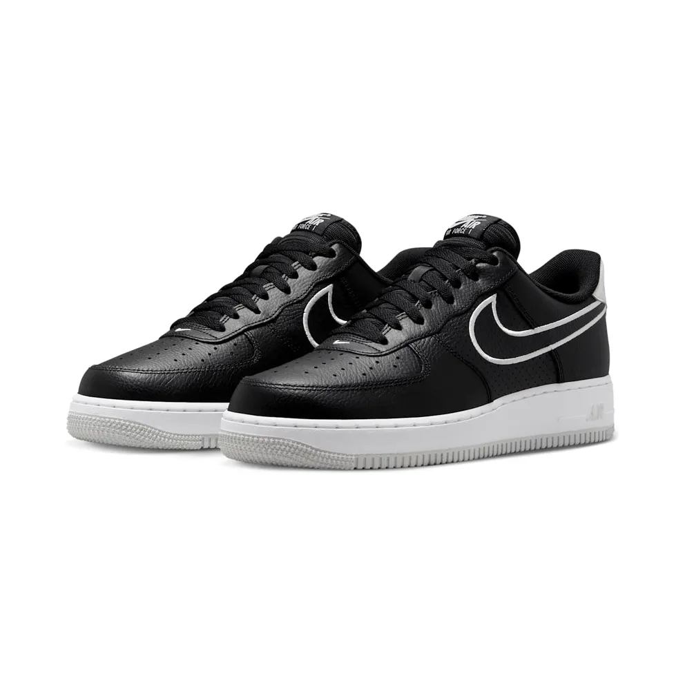 Nike Air Force 1 Low Embroidered Swoosh “Black / White / Photon Dust” (FJ4211-001)