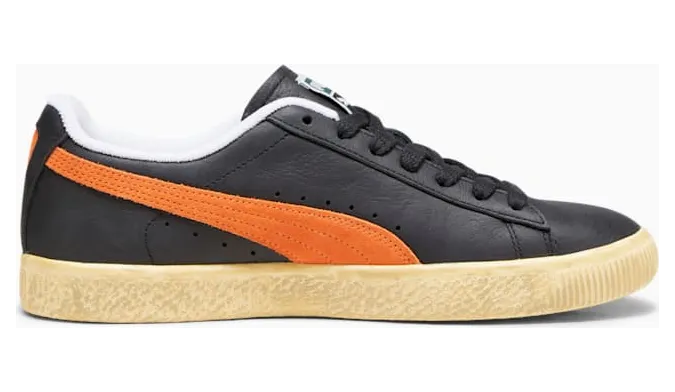 Puma Clyde Vintage Black Orange Brand New (394687-02)