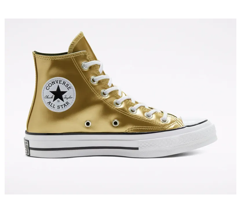 Converse Chuck 70 High ‘Industrial Glam – Metallic Gold’ Gold/Black/Egret (568797C)