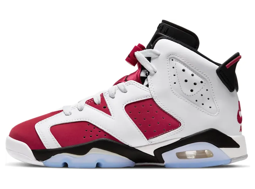 Jordan Brand Air Jordan 6 Retro (GS) Red – “White / Black / Carmine” (384665-106)