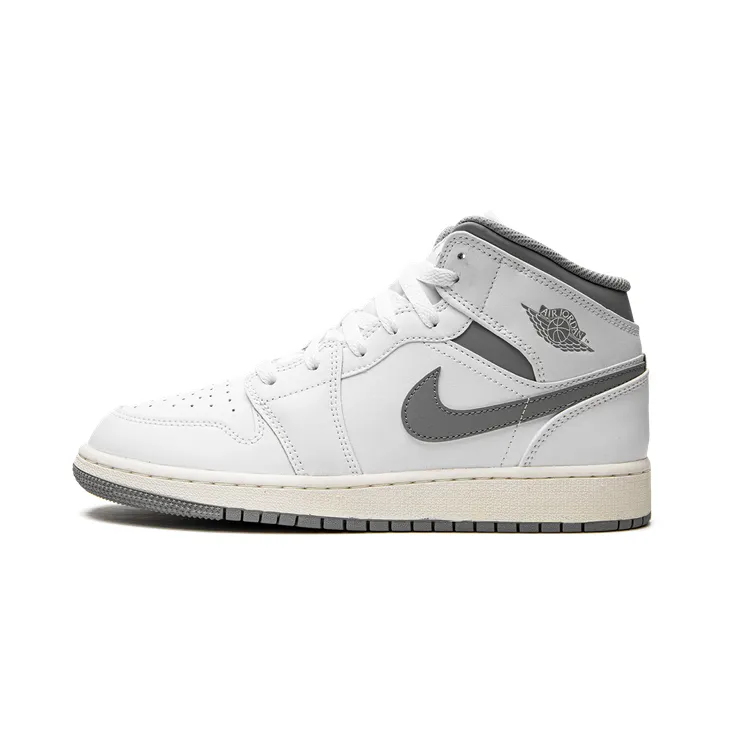 Air Jordan 1 Mid GS “Neutral Grey” (554725-135)
