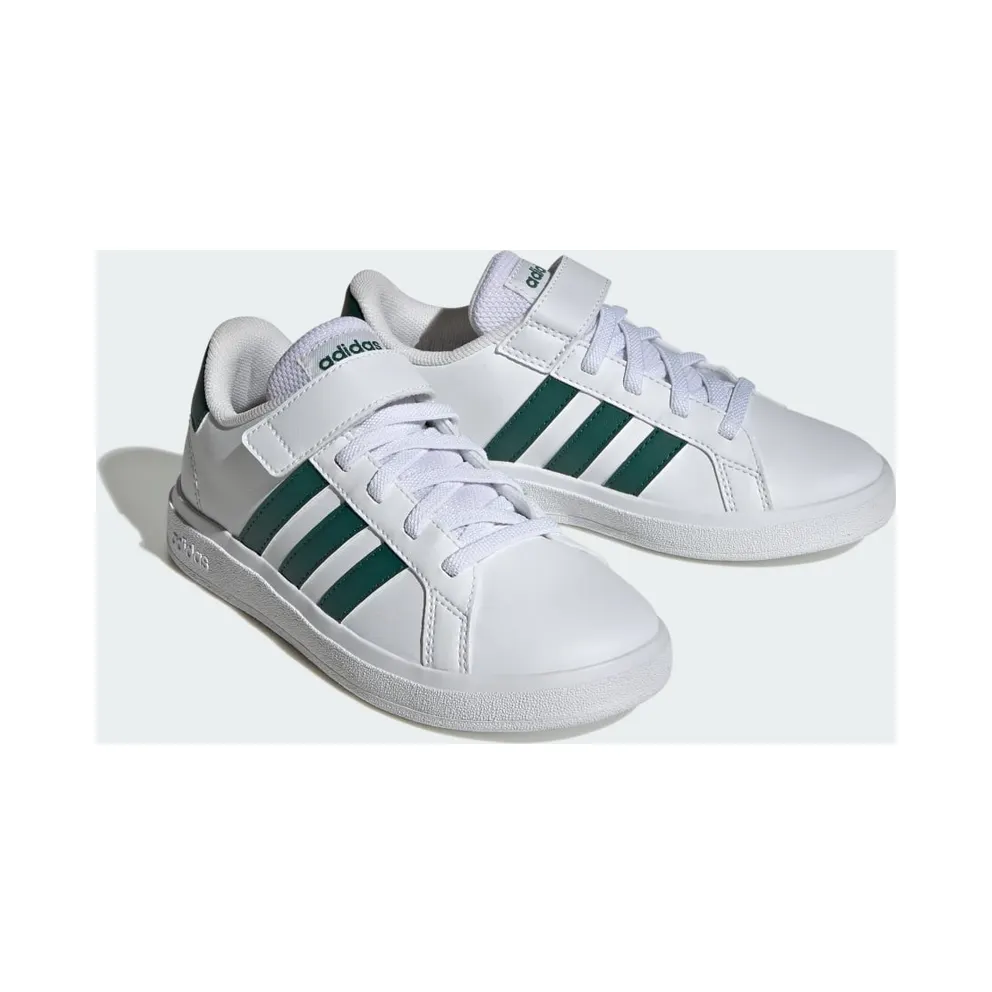 adidas Grand Court Court with Elastische Veters and Velcro Cloud White / Collegiate Green / Cloud White (IG4842)