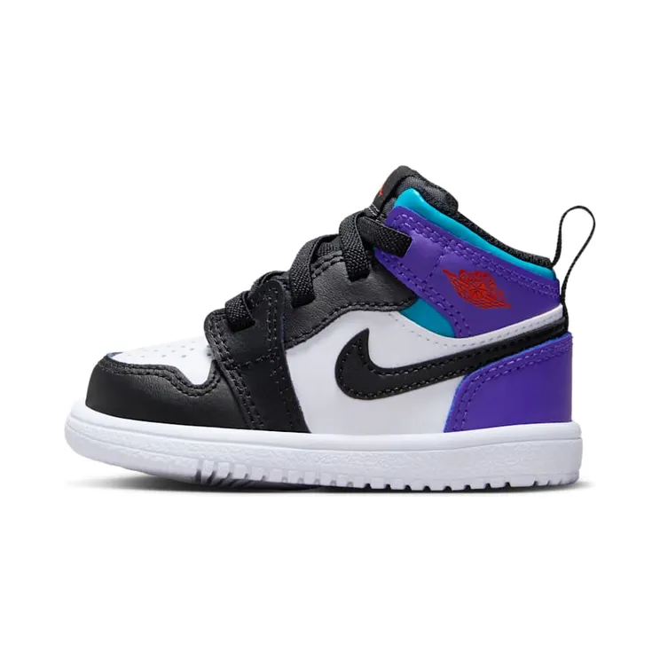 Jordan 1 Mid ALT “White / Bright Concord / True Red / Black” (DR9744-154)