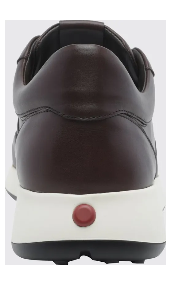 Tod’s Red Dot Smooth Calfskin Slip-On Sneakers with Elasticated Laces Brown (XXM79K0IP51THCS804) (3)