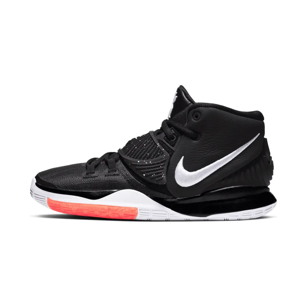 Nike Kyrie 6 Jet Black White (GS) Black/White-Bright Crimson (BQ5599-001)