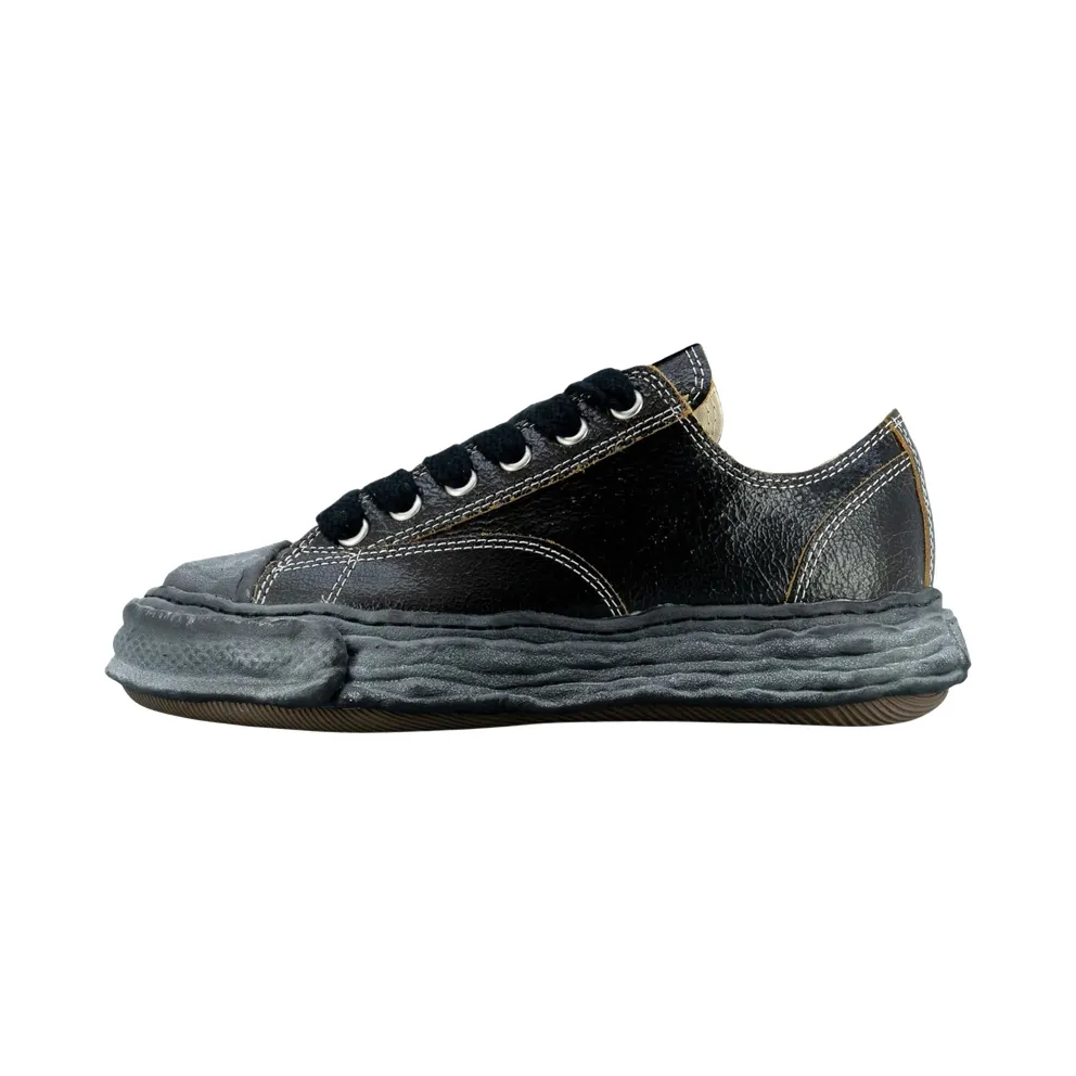 Maison Mihara Yasuhiro Cracked Leather Peterson Sneaker Low “Black” (A12FW708-BLK)