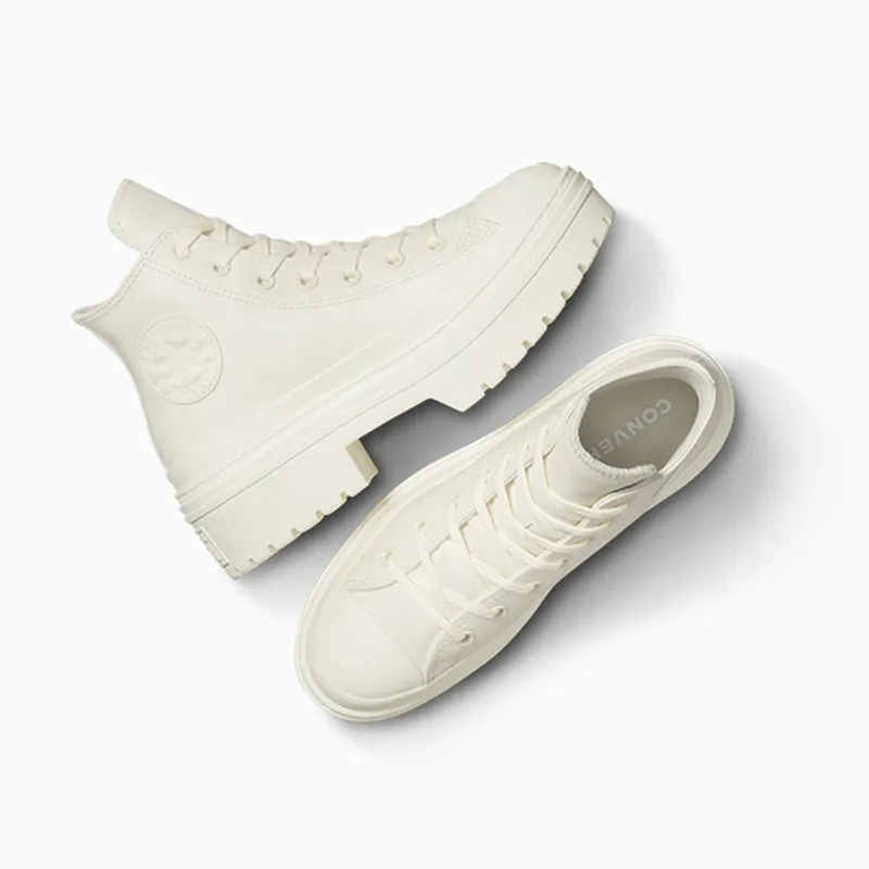 Converse Chuck Taylor All Star Lugged Heel Leather Platform Egret/Egret/Egret (A10370C)