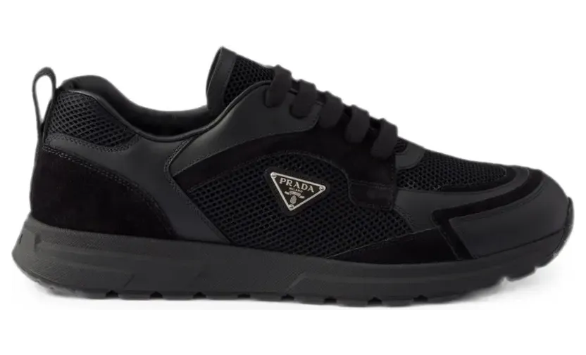 Prada Prax Sneakers aus Leder und Stoff – Schwarz (2EE489FG0003ZQD)