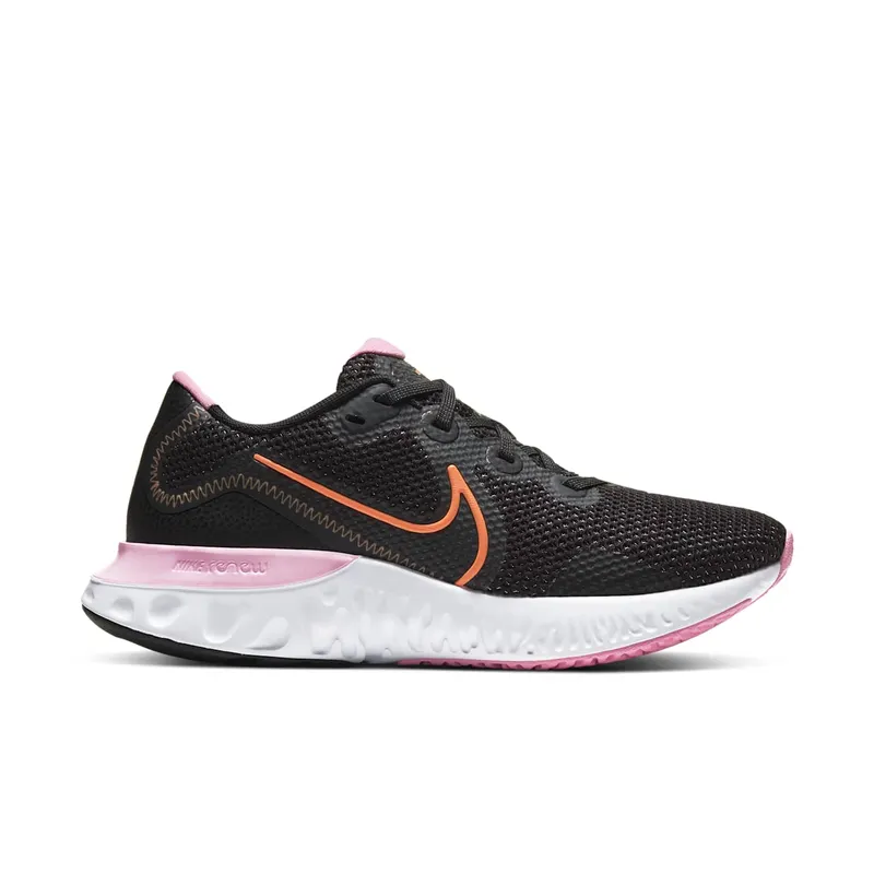 Nike Renew Run Black White Pink (W) Black/White Pink-Orange Pulse (CK6360-001)