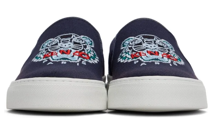 Kenzo Black K-Skate Tiger Slip-On Sneakers (FB65SN100F71) (2)