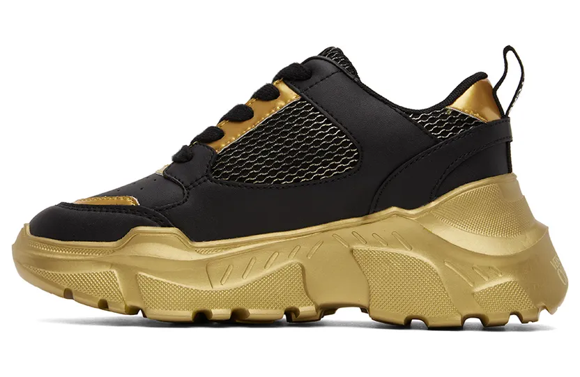 Versace Jeans Couture Black & Gold Speedtrack Sneakers (E73VA3SC2EZP134) (3)