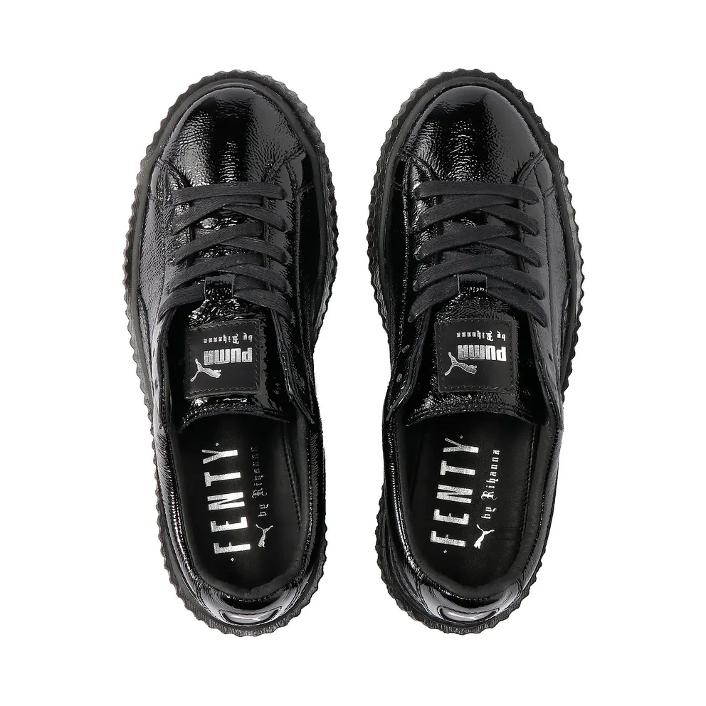 Puma Creeper Wrinkled Patent Black Black- Black (W) Puma Black/Black-Puma Black (364465)