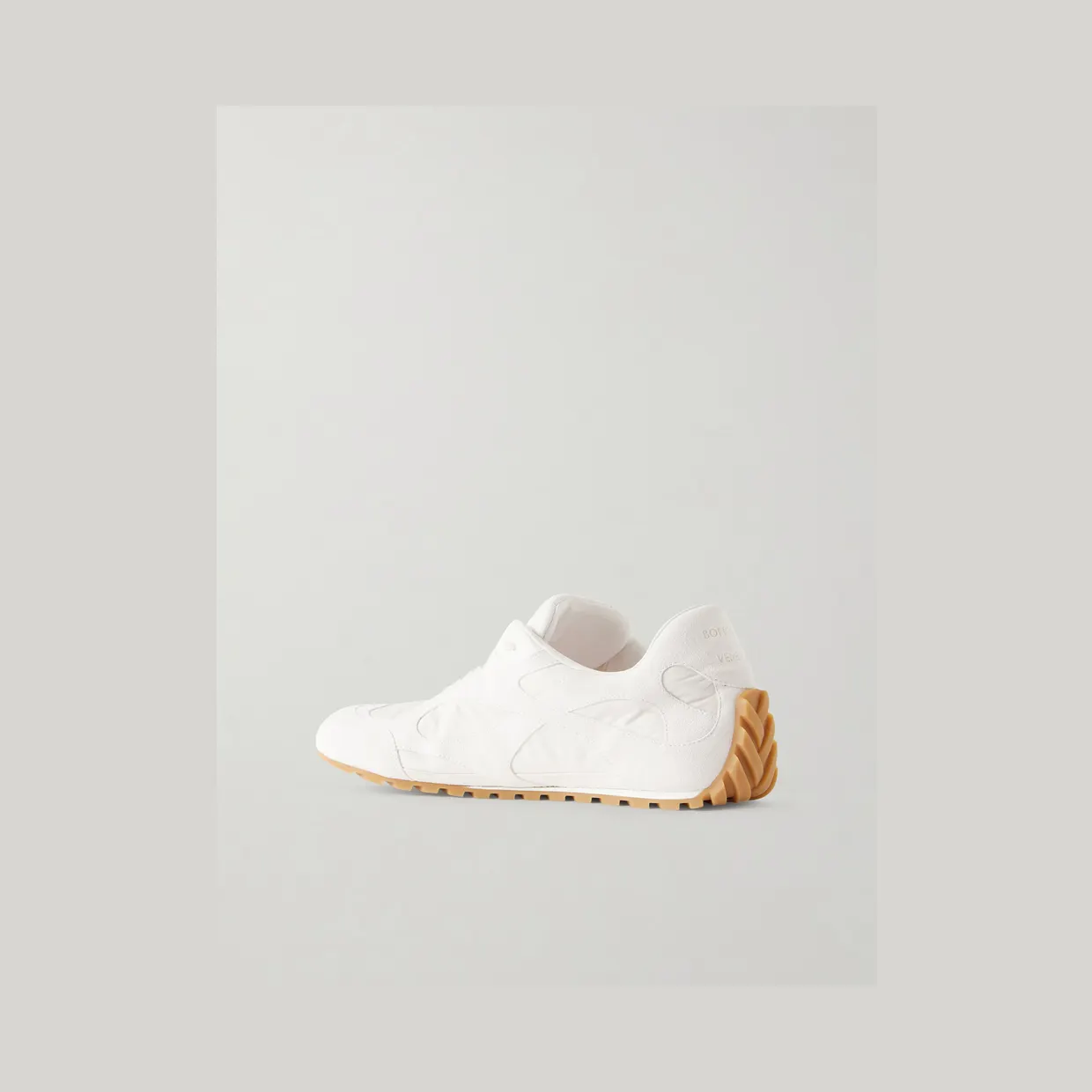 Bottega Veneta Orbit Flash Suede and Leather-Trimmed Shell Sneakers White (867926V65C0) (4)