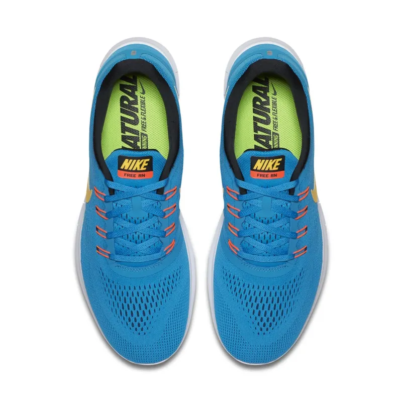 Nike Free RN Heritage Cyan/Laser Orange-Black-Blue Spark (831508-402)