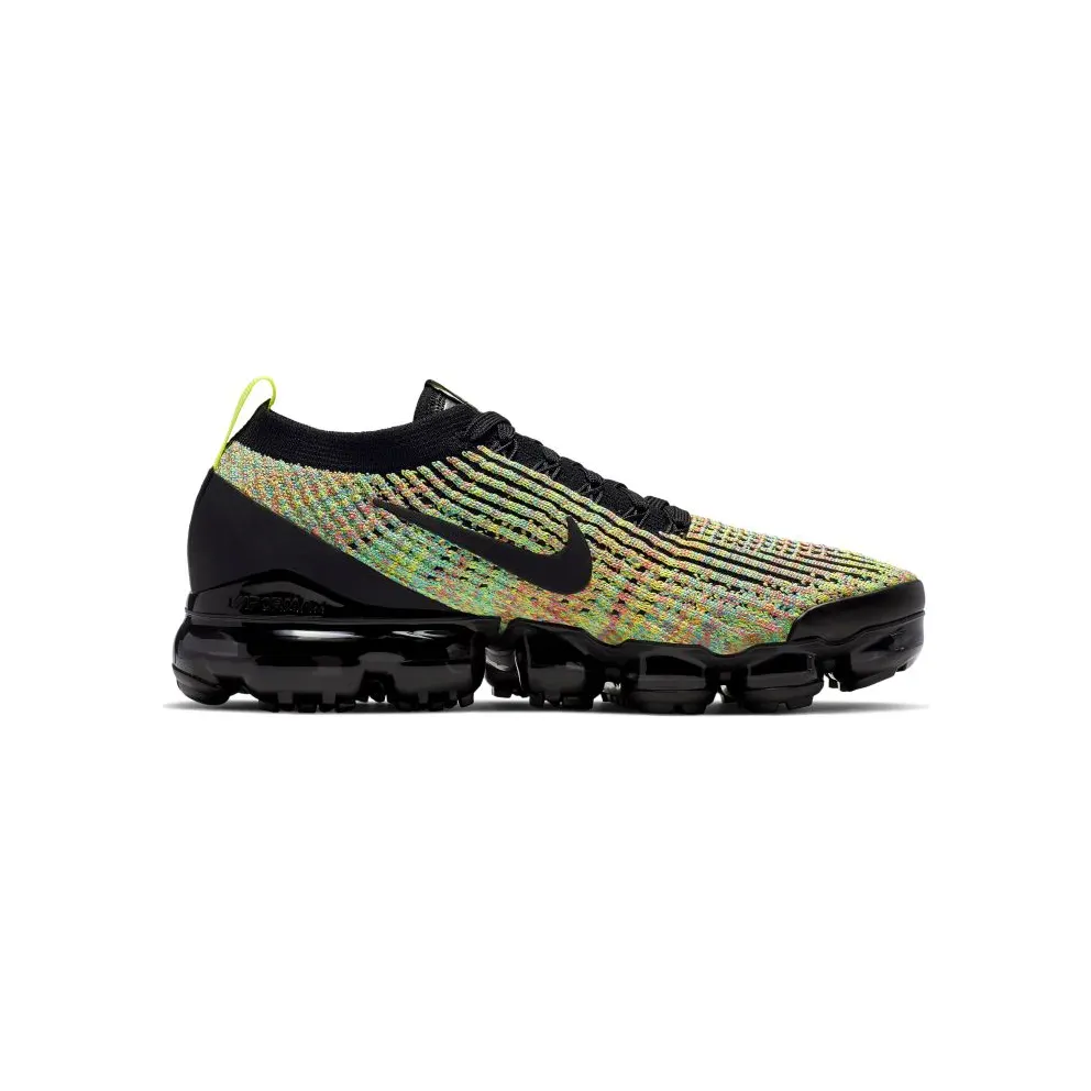 Nike Air VaporMax Flyknit 3 Multi-Color (W) Black/Black-Volt-Blue Lagoon-Racer Pink-Electro Green (AJ6910-004)