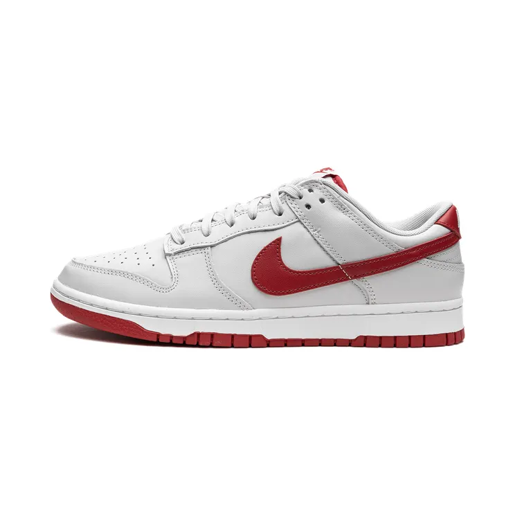 Nike Dunk Low “Vast Grey / Varsity Red” (FJ0832-011)