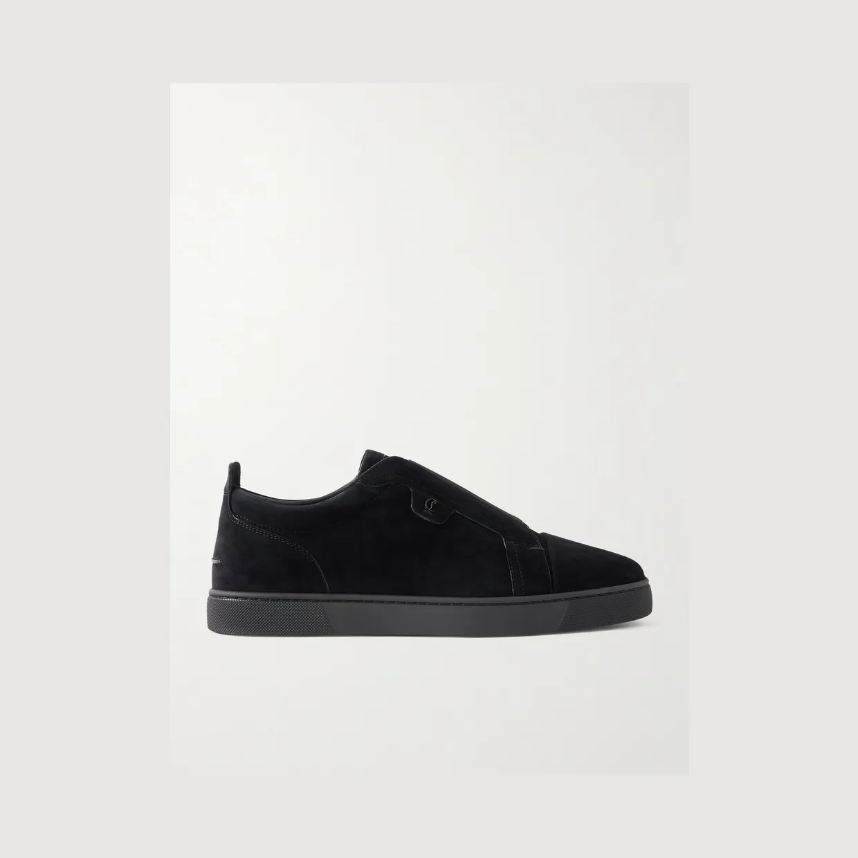 Christian Louboutin St Louis Suede Slip-On Sneakers Black (3250667)