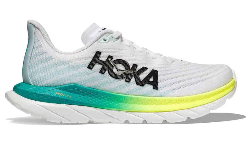 Hoka One Mach 5 White Blue Glass (1127893-WBGL)