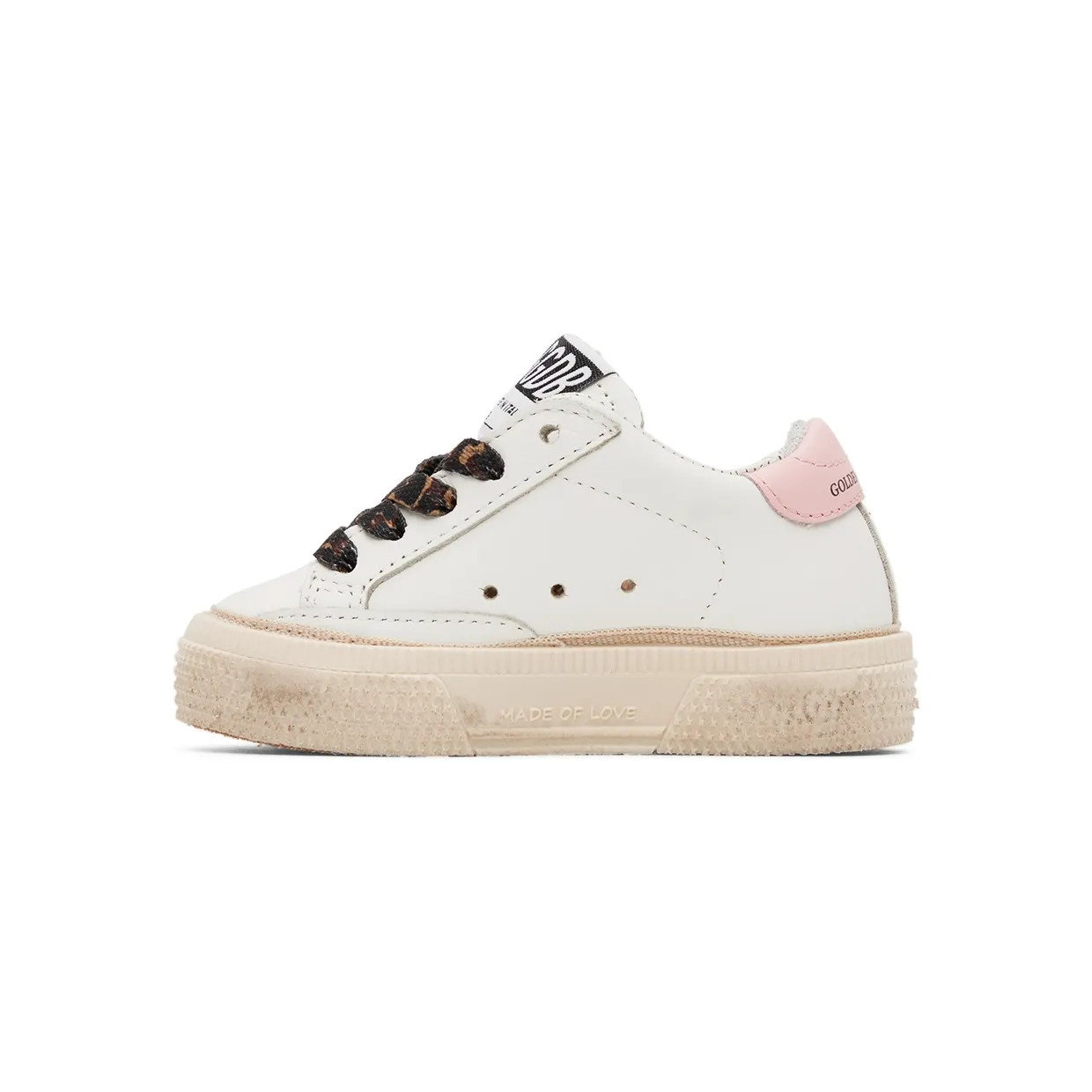 Golden Goose Baby White & Silver Glitter May Sneakers (GJF00112.F001989.10665) (3)