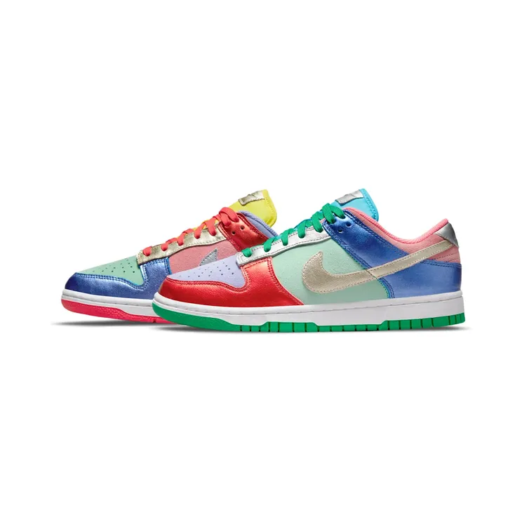 Nike Dunk Low Sunset Pulse (2021) “Sunset Pulse / Purple Pulse / Green Glow / Silver” (DN0855-600)