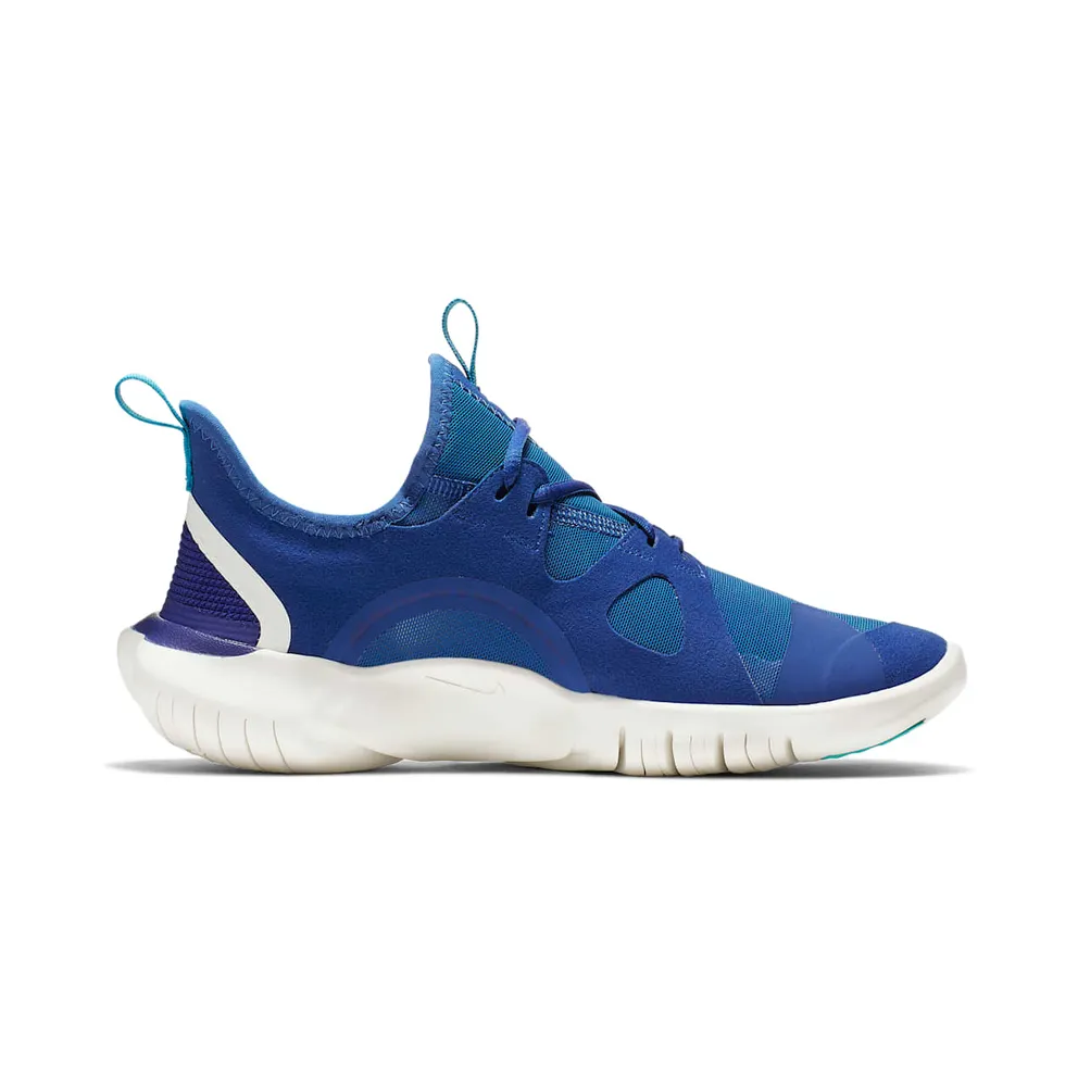 Nike Free RN 5.0 Indigo Force Summit White (GS) Indigo Force/Summit White-Blue Lagoon-Deep Royal Blue (AR4143-401)