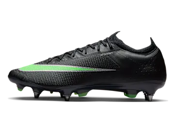 Nike Mercurial Vapor 17 Elite Firm-Ground Low-Top “Black/Black/Illusion Green” (IO4248-001)