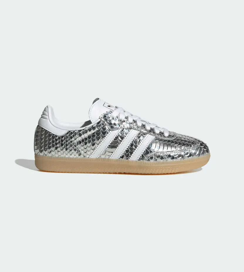 Adidas Samba Slangenprint Silver Metallic (IH9016)