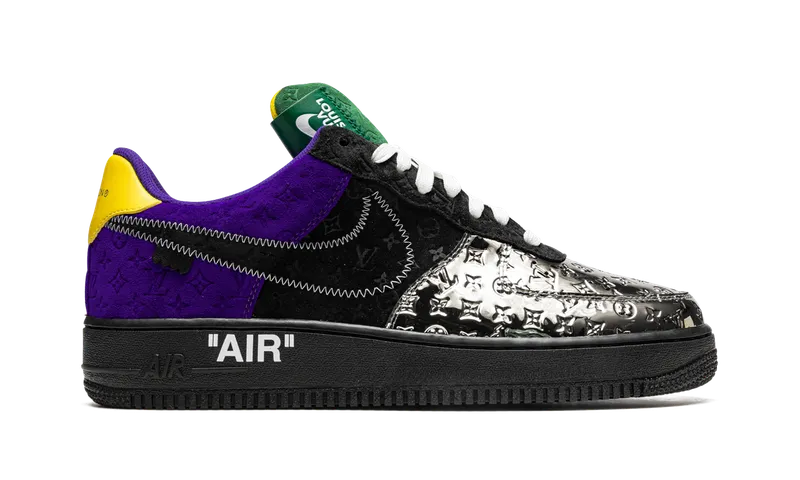 Nike Louis Vuitton Air Force 1 Low “Virgil Abloh – Purple Dusk/Metallic Silver” (1A9VCC)