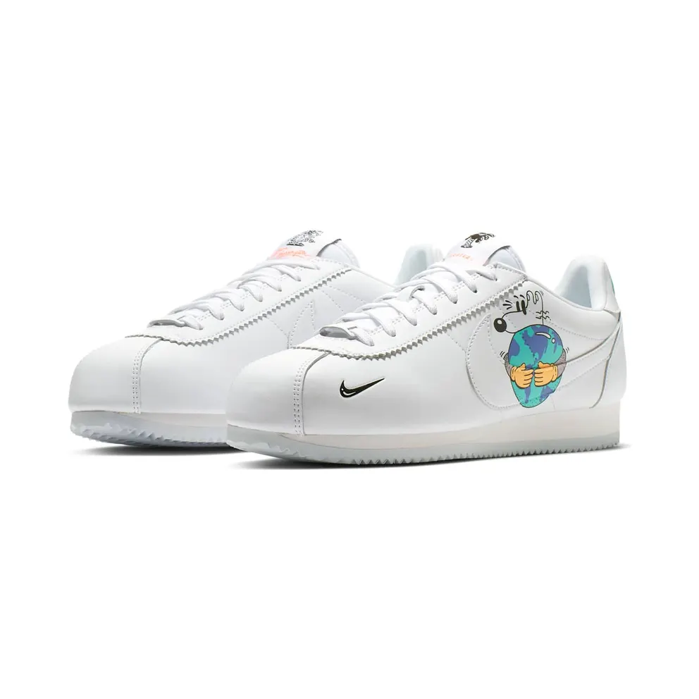 Nike Cortez Flyleather Steve Harrington Earth Day (2019) White/White-White (CI5548-100)
