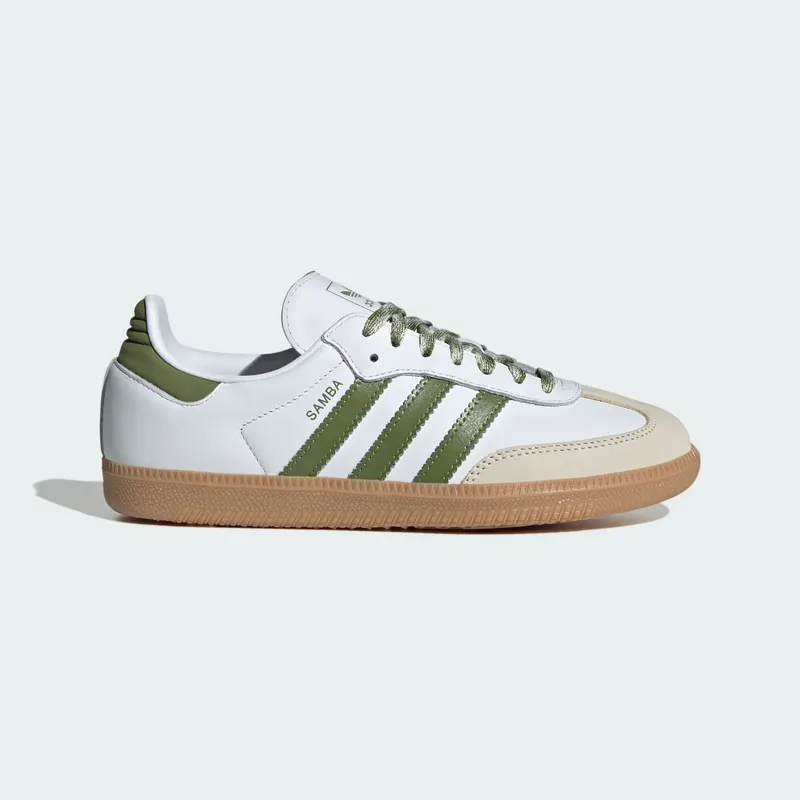Adidas Samba OG “White Tech Olive Gum” (JS1352)