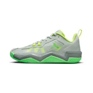 Jordan One Take 4 “Light Silver / Volt / Particle Grey / Green Strike” (DZ3338-003)
