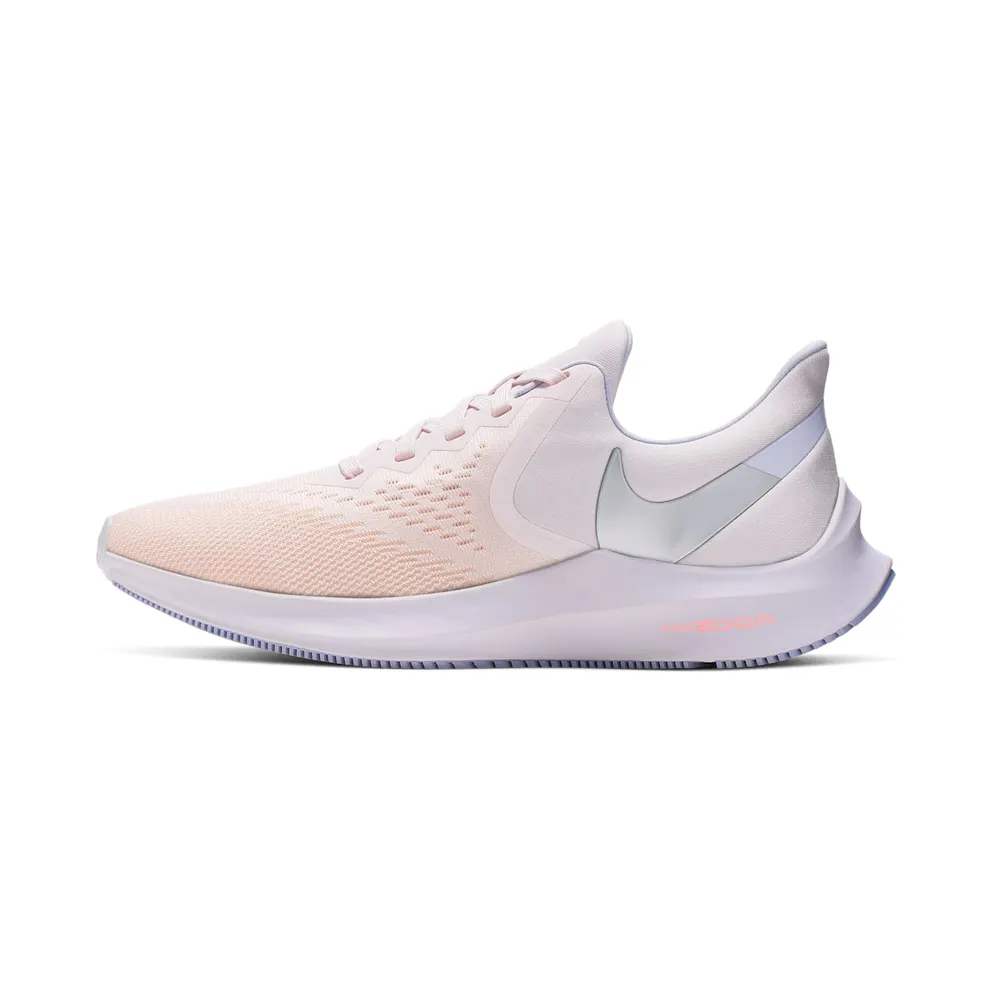 Nike Air Zoom Winflo 6 Pale Pink Washed Coral (W) “Pale Pink / Washed Coral / Oxygen Purple / Metallic Silver” (CK4475-600)