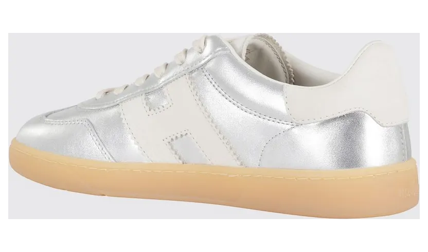 Hogan Cool Laminated Leather Sneakers Silver (HXW6470FB60U3X0CA6) (2)