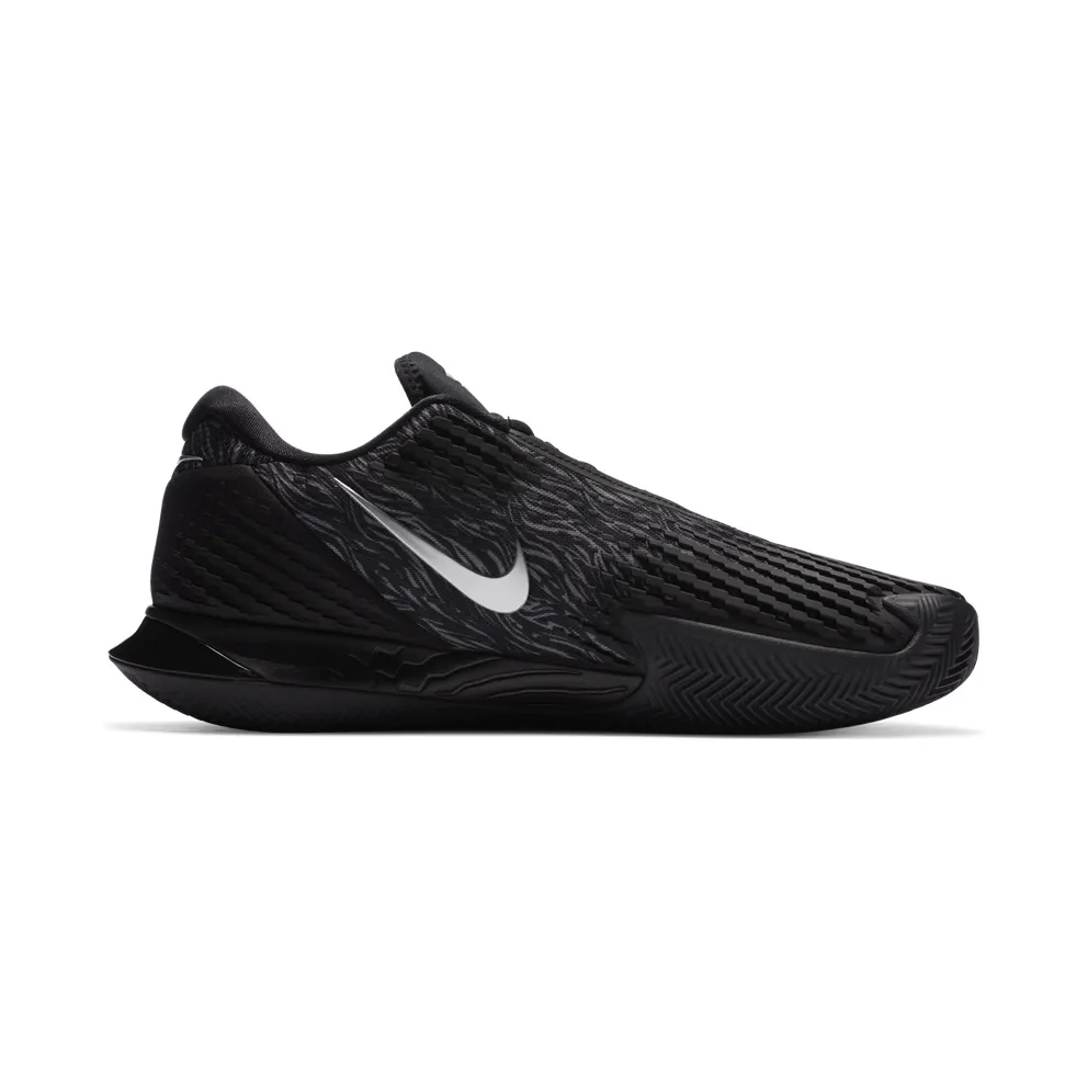 NikeCourt Air Zoom Vapor Cage 4 (gravel) “Black / University Red / Metallic Silver” (CD0425-002)