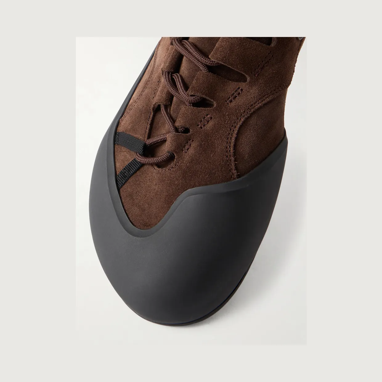 Loewe Grip Logo-Appliquéd Trimmed-Suede Sneakers Dark brown (MGRP282X04) (5)