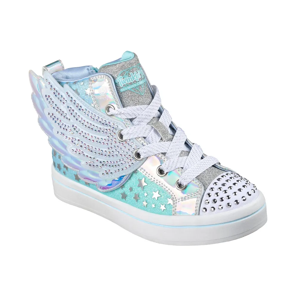 Skechers Twinkle Toes: Twi-Lites 2.0 “Dreamy Wings Sneaker Light Blue” (314392LLBMT)