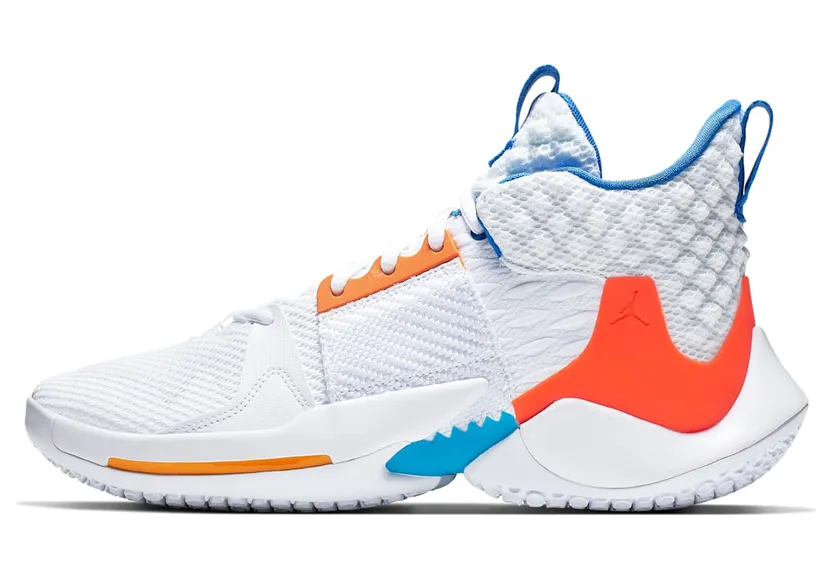 Jordan Why Not 0.2 OKC Home “White / Blue Lagoon / Signal Blue / Total Crimson” (AO6219-100)