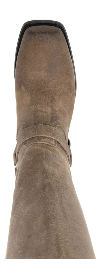Golden Goose Buckle-strap Suede Biker “Brown” (GMF01057 F008237 15693) (3)