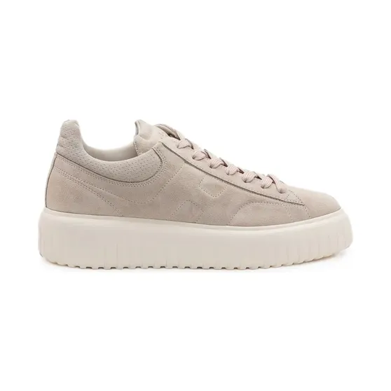Hogan H-Stripes low-top sneakers met plateauzool – Beige (HXM6450FC63BTM)