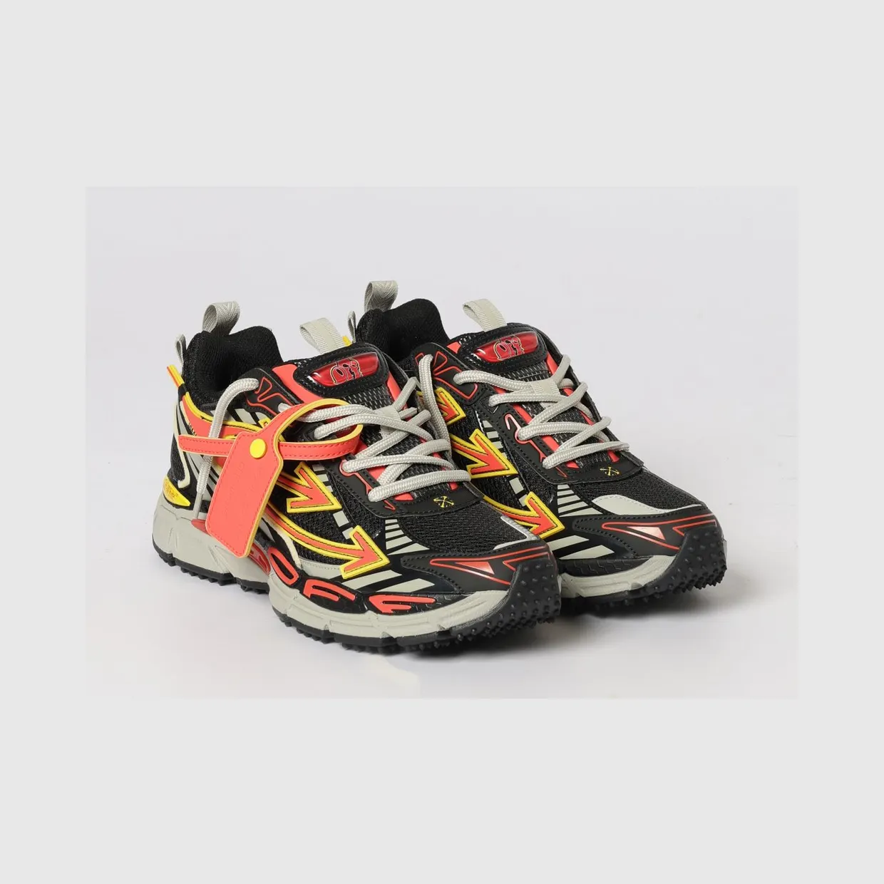 Off-White Be Right Back Mesh and Rubber Sneakers Black (OMIA295S26FAB0051026)