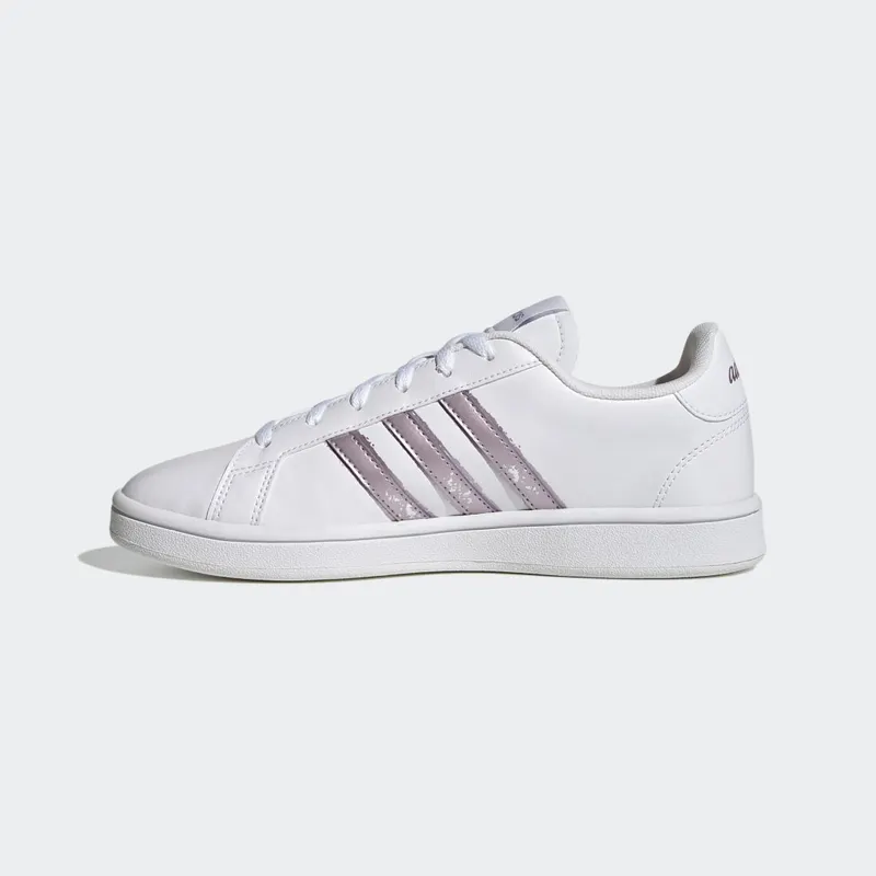 Adidas Grand Court Base Beyond Cloud White / Matt Purple Met. / Matt Purple Met. (GW9247)
