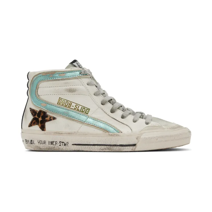 Golden Goose Gray Slide High-Top Sneakers (GWF00211.F003230.81784)