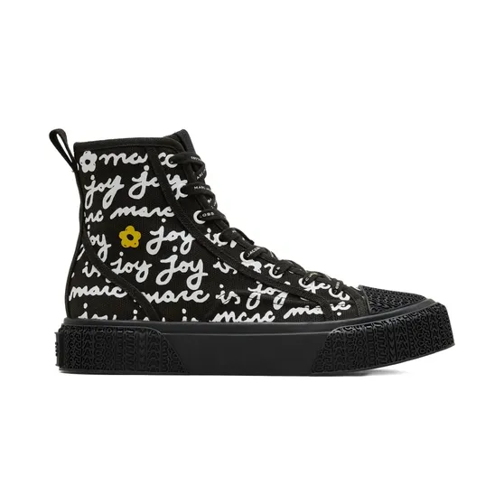 Marc Jacobs The Marc is Joy High-Top-Sneakers aus Canvas “Black” (2F5FSN001F08002)