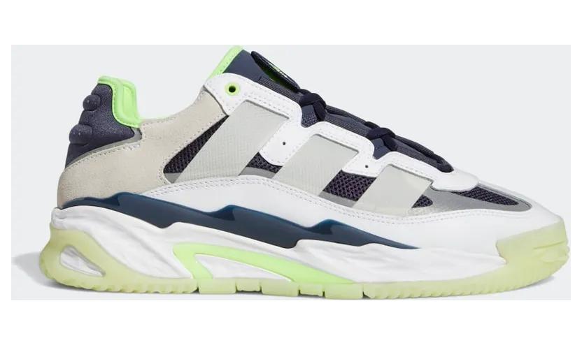 adidas Niteball Cloud White / Shadow Navy / Signal Green (GY8564)